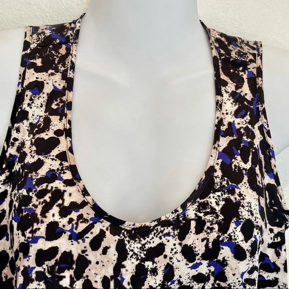 LAURA DELMAN Leopard Print Silk Tank Top sz 4 - Picture 3 of 5